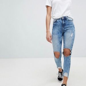 Noisy May Split Knee Denim